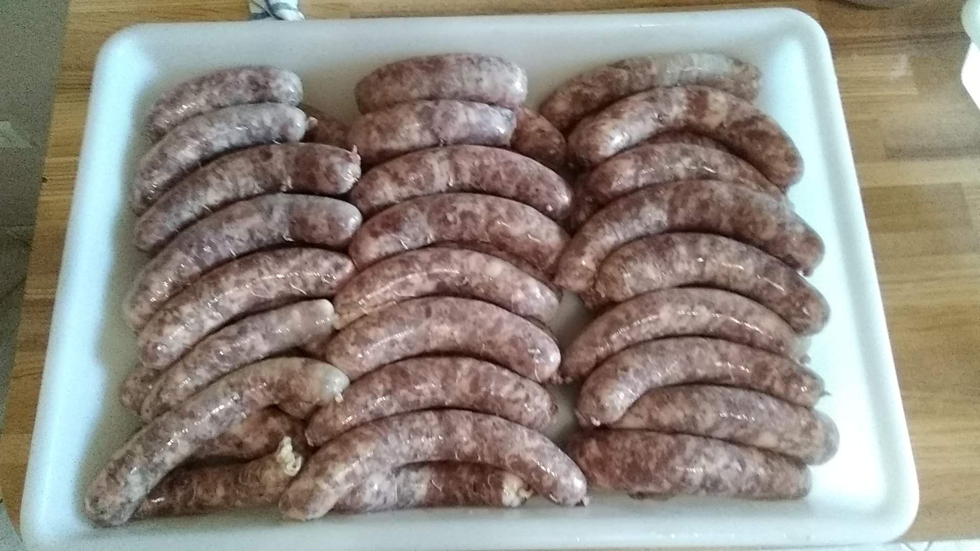 Les saucisses fraiches